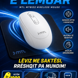 🖱️ Maus Wireless & Bluetooth MTL MT8122 – Praktik, i Heshtur & Super Komod! ⚡