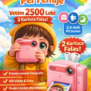📸 Kamerë për Fëmijë – Foto Super të Qarta & Kujtime të Bukura! 🌈