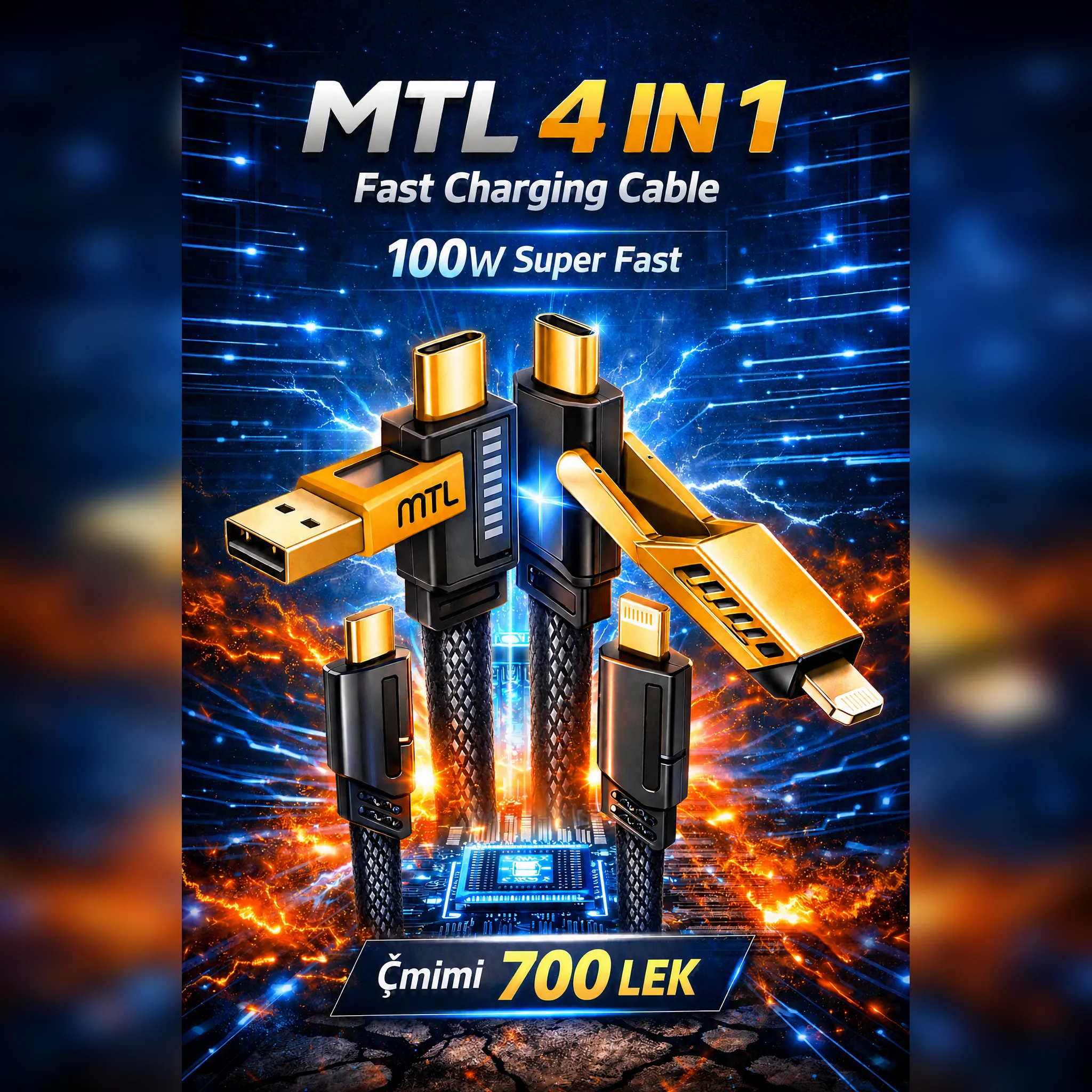 MTL 4 IN 1 – Kabëlli që Zgjidh Gjithçka me 1 Lëvizje! - Image 9