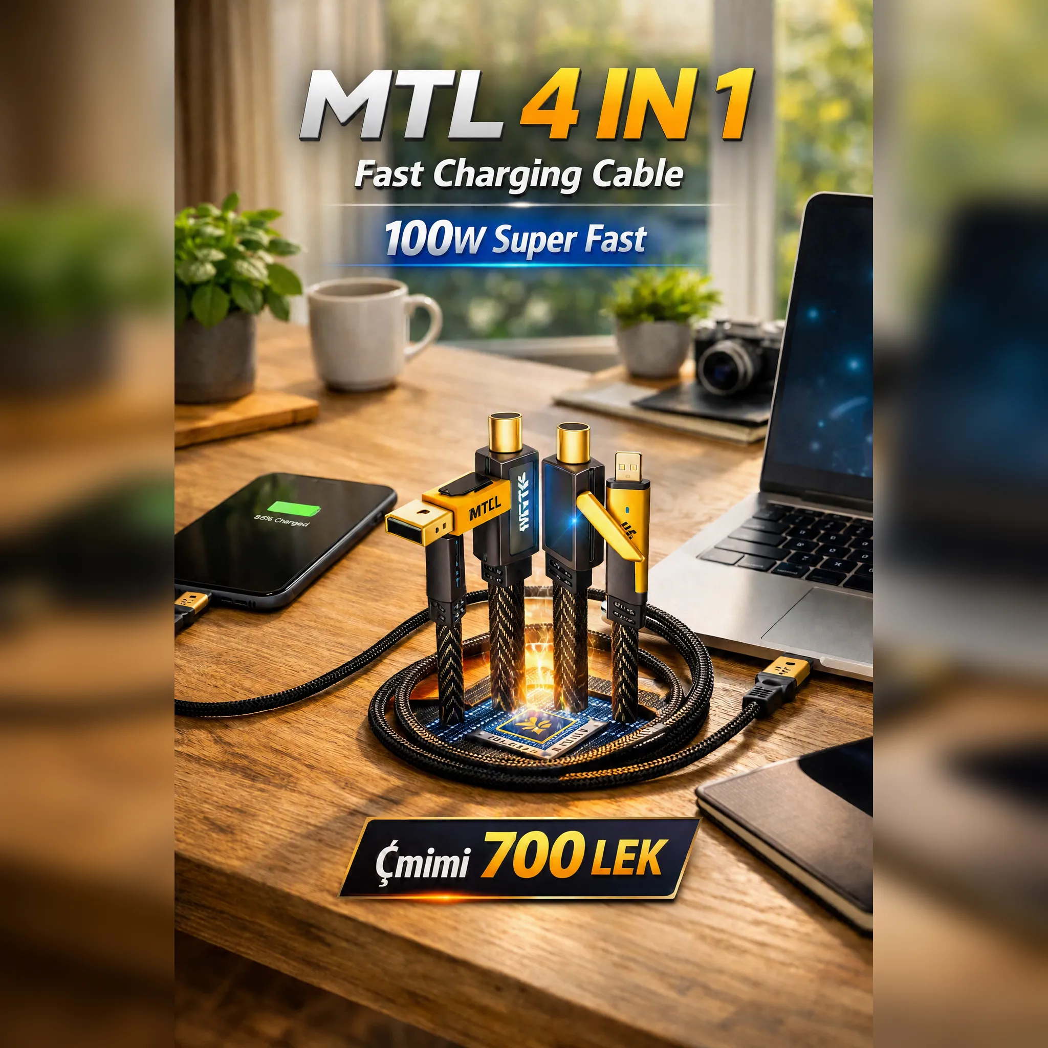 MTL 4 IN 1 – Kabëlli që Zgjidh Gjithçka me 1 Lëvizje! - Image 10