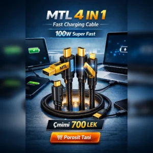 MTL 4 IN 1 – Kabëlli që Zgjidh Gjithçka me 1 Lëvizje!